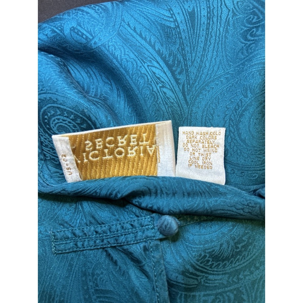 Victoria's Secret Vintage‎ Gold Label Jacquard Sleep Shirt Tunic Size Small - Picture 6 of 12